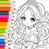 Jogos de pintar:boneca meninas icon
