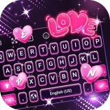Keyboard - Neon Love Theme icon