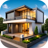House Design Plan 3D icon