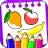 Fruits Coloring Book & Drawing icon