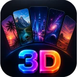 GlowWall: 4K & 3D Wallpapers icon