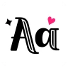 Teclado fonts: Letras y fuente