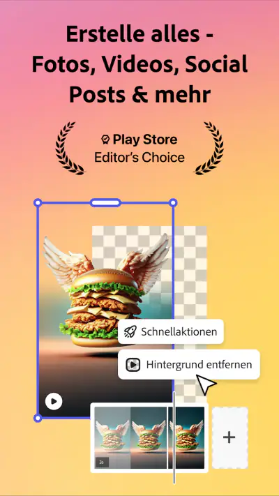 Adobe Express: KI Foto, Video screenshot 1