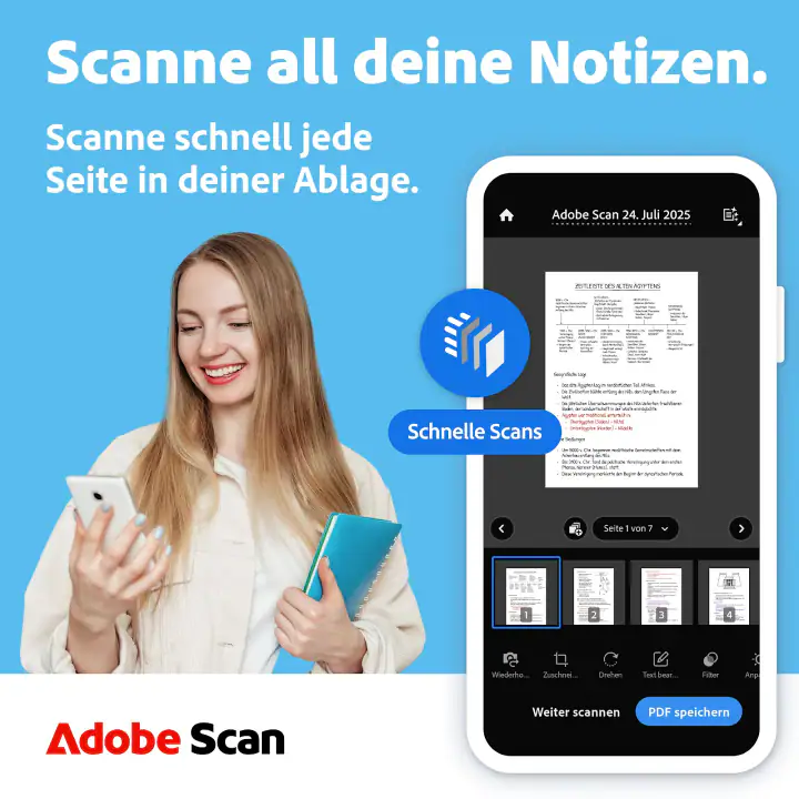 Adobe Scan KI-PDF Scanner, OCR screenshot 1