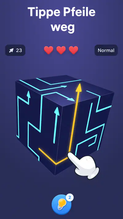 Arrow Puzzle 3D: Geduldsspiele screenshot 1