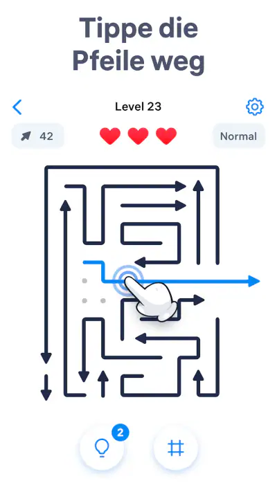 Arrow Puzzle – Geduldsspiele screenshot 1