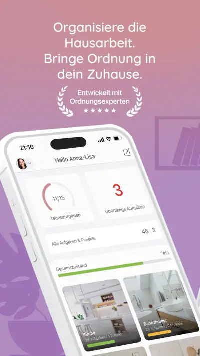 BeTidy » Putzplan & Ordnung screenshot 1