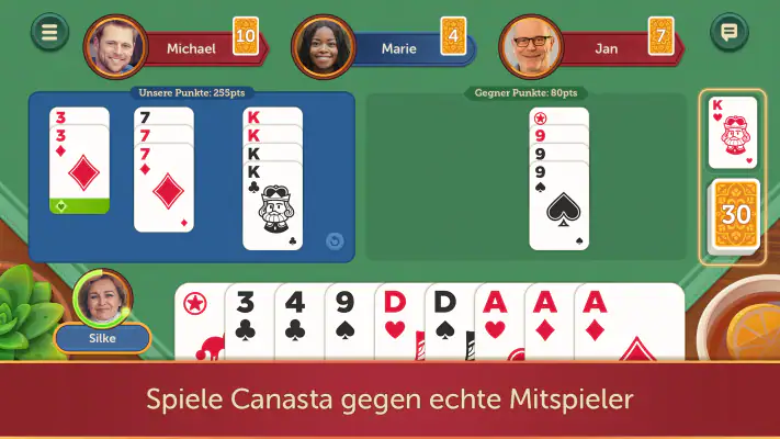 Canasta Treff: Spaß mit Karten screenshot 1