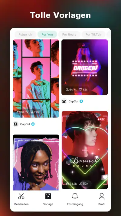 CapCut: Foto- und Video-Editor screenshot 1