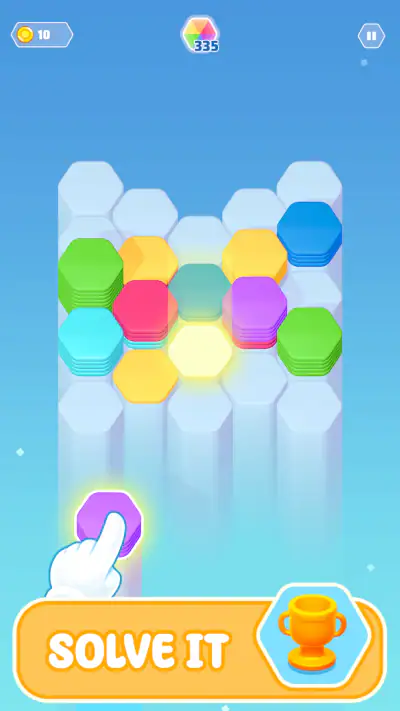 Color Slide - Hexa Puzzle screenshot 1