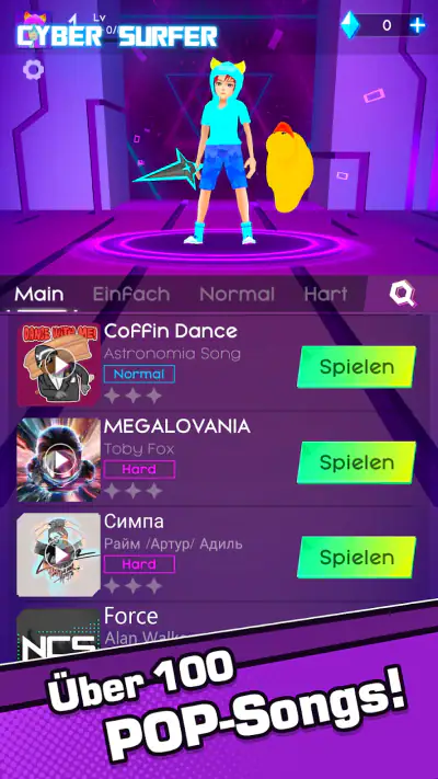 Cyber Surfer : Musik-Abenteuer screenshot 1