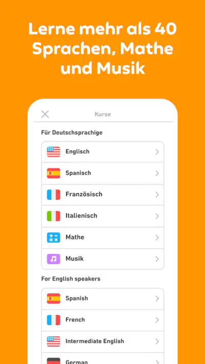 Duolingo: Sprachen & Schach screenshot 1