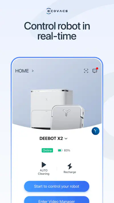 ECOVACS HOME screenshot 1
