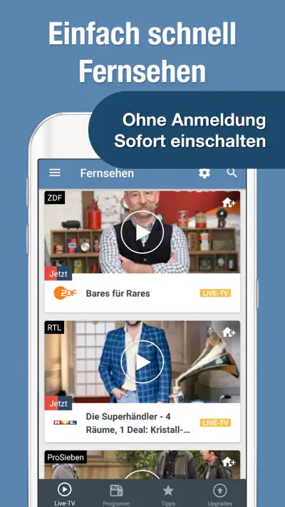 Fernsehen App mit Live TV screenshot 1