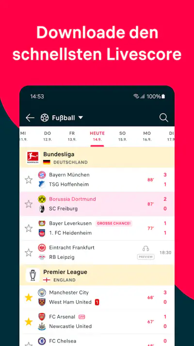 Flashscore: Ergebnisse & News screenshot 1