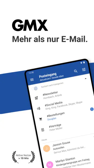 GMX - Mail, Cloud & News screenshot 1