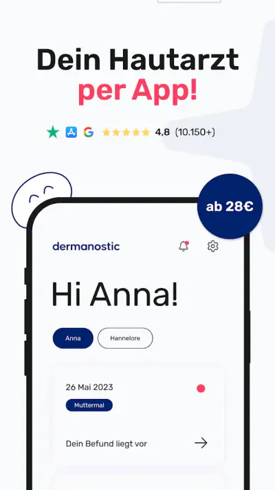 Hautarzt per App - dermanostic screenshot 1