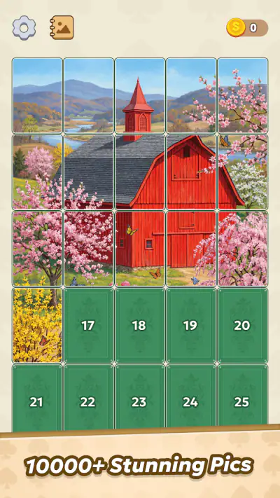 Jigsolitaire Meister-Puzzle screenshot 1