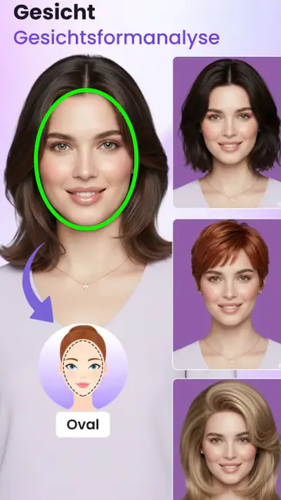 Frisuren testen mit KI & Bart screenshot 1