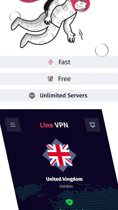 Line VPN screenshot 1