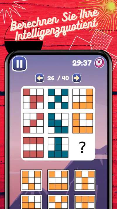 IQ-Test: Logik & Gehirnjogging screenshot 1