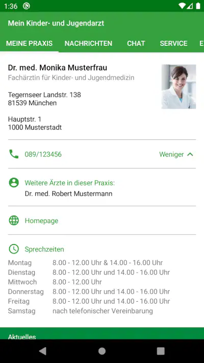 Meine pädiatrische Praxis screenshot 1