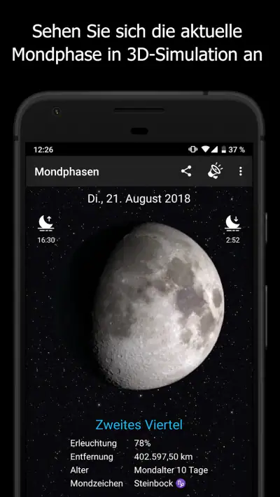 Mondphasen screenshot 1