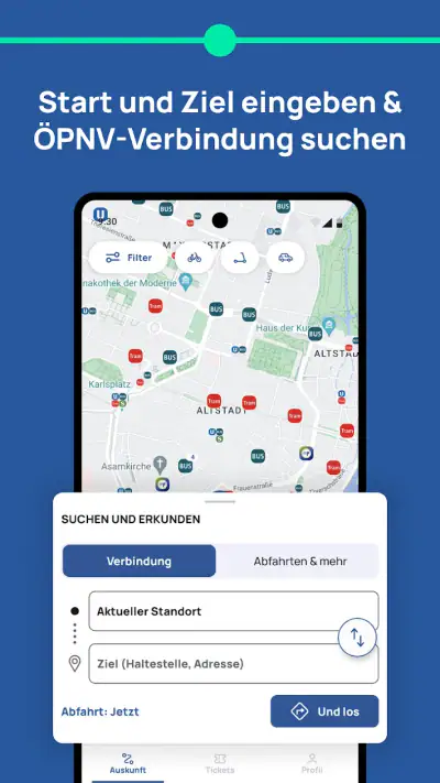 MVGO: Mobilitäts-App München screenshot 1