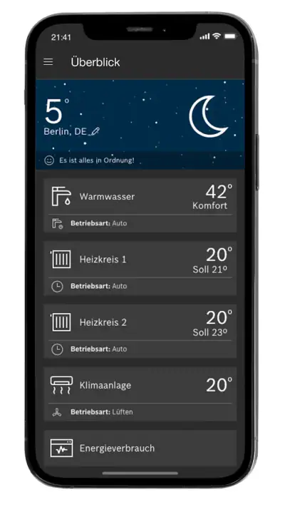 MyBuderus screenshot 1