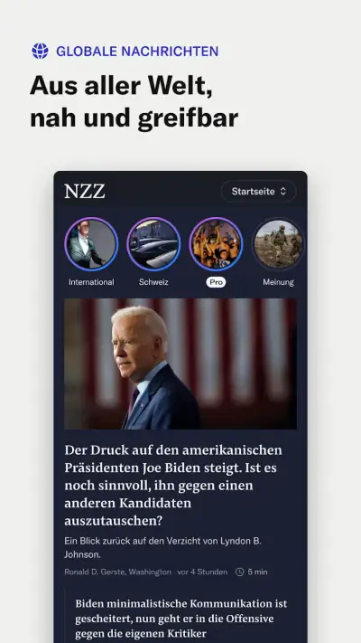 NZZ Nachrichten screenshot 1