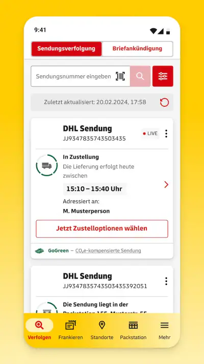Post & DHL screenshot 1