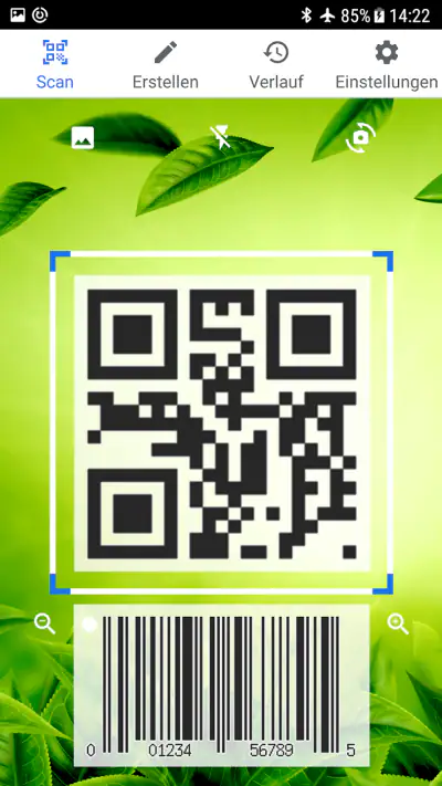 QR & Barcode Scanner (Deutsch) screenshot 1