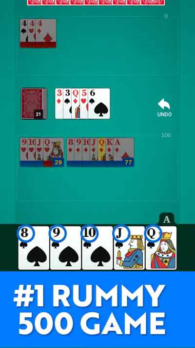 Rummy 500 - Kartenspiel screenshot 1