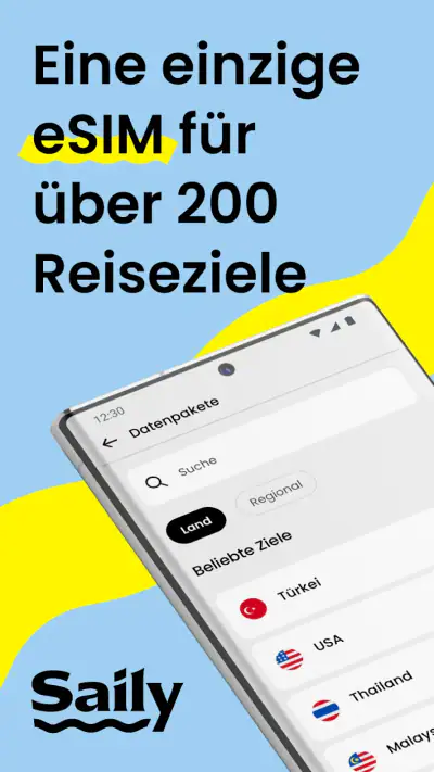 Saily eSIM: Daten für Reisen screenshot 1