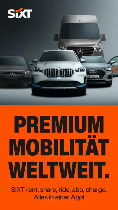 SIXT rent. share. ride. abo. screenshot 1