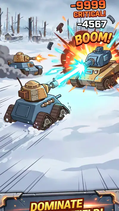 Steelborn: Panzer Idle RPG screenshot 1