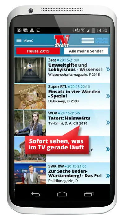 TVdirekt – Fernsehprogramm screenshot 1