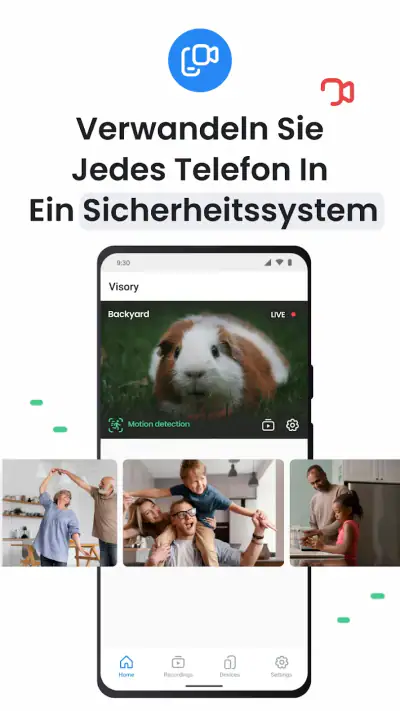 Überwachungskamera App: Visory screenshot 1
