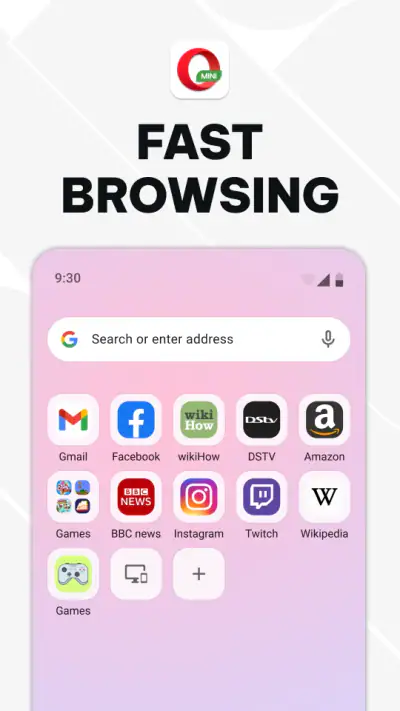 Webbrowser Opera Mini screenshot 1