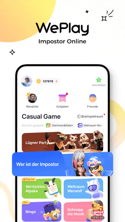 WePlay - Partyspiel & Chat screenshot 1