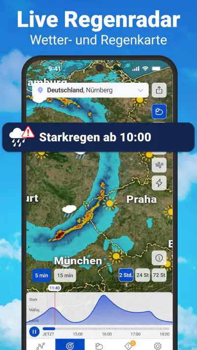 Wetter 14 Tage mit RegenRadar screenshot 1
