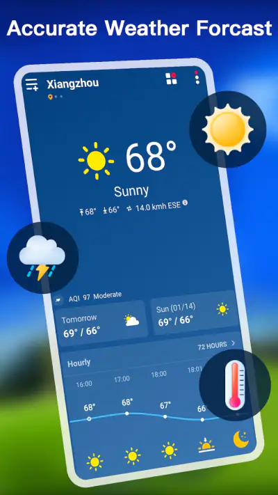 Wetter - Genaue Wetter-App screenshot 1