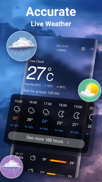 Wettervorhersage, Live-Radar screenshot 1