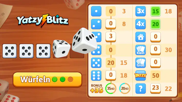 Yatzy Blitz: Würfelspiel screenshot 1