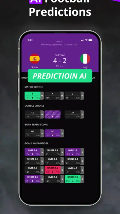 180Score AI Soccer Predictions screenshot 1