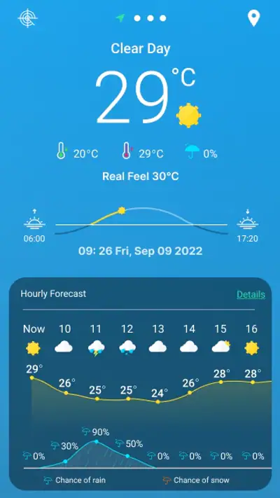 9Weather: Weather forecast screenshot 1