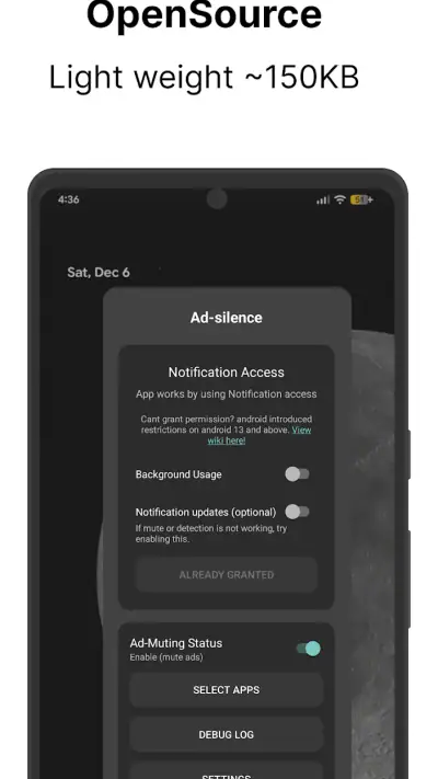 Ad-silence - OpenSource screenshot 1