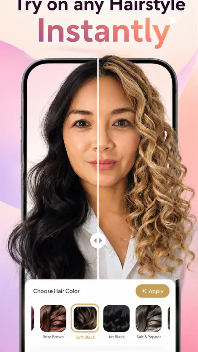 AI Hair Try On & Color Changer screenshot 1