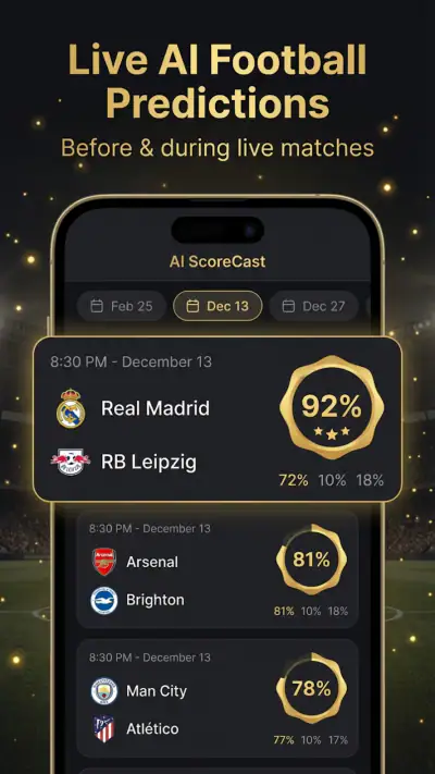 AI Soccer Predictions screenshot 1