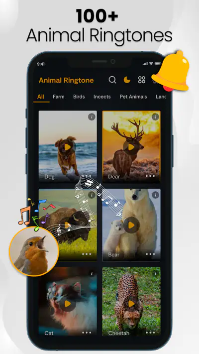 Animal sounds & wallpaper screenshot 1